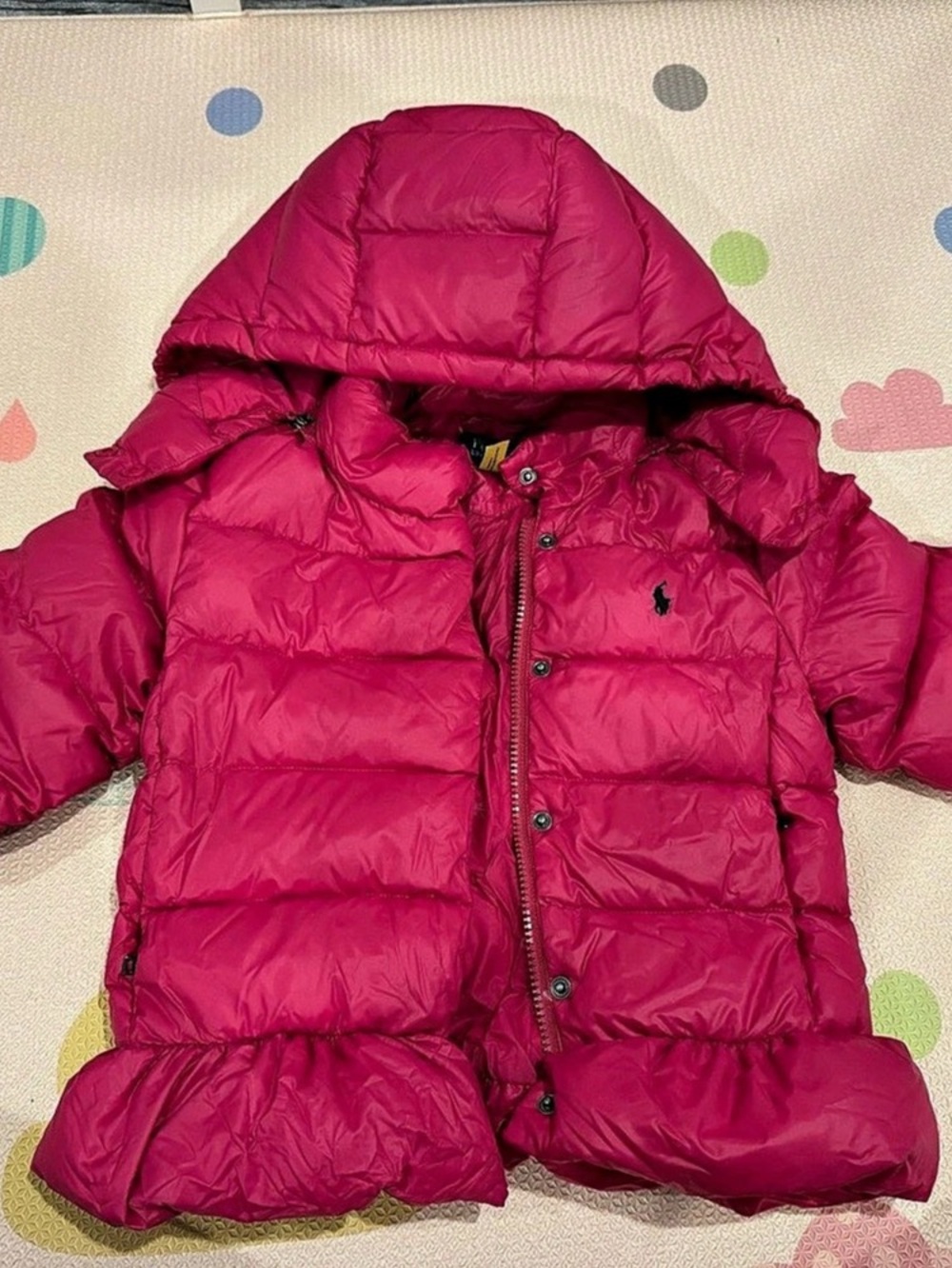 Polo Ralph Lauren Girls Hooded Down Puffer Jacket Pink Boys 6X